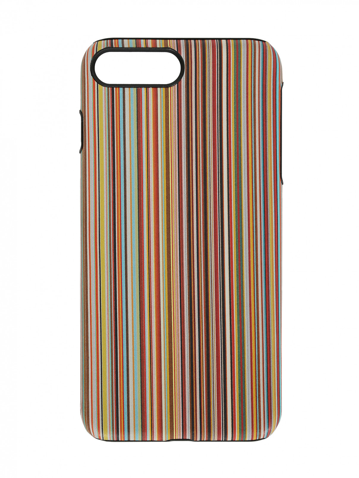 Чехол для IPhone с узором "полоска" Paul Smith  –  Общий вид  – Цвет:  Узор