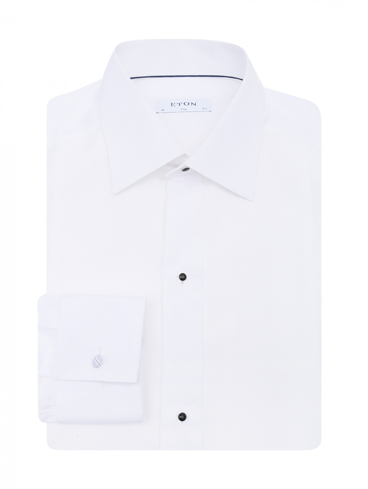 Рубашка из хлопка с манишкой Eton  –  Общий вид  – Цвет:  Белый