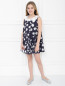 Платье хлопковое с цветочным узором Aletta  –  МодельОбщийВид