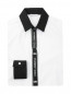 Рубашка из хлопка с контрастной вставкой D&G  –  Общий вид