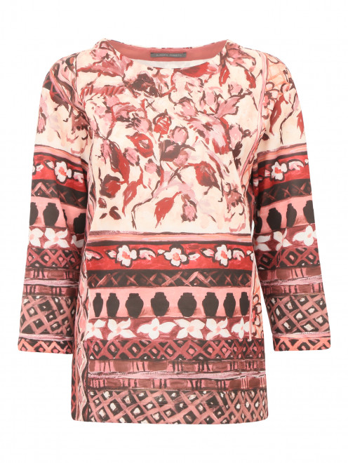 Блуза с цветочным узором Alberta Ferretti - Общий вид