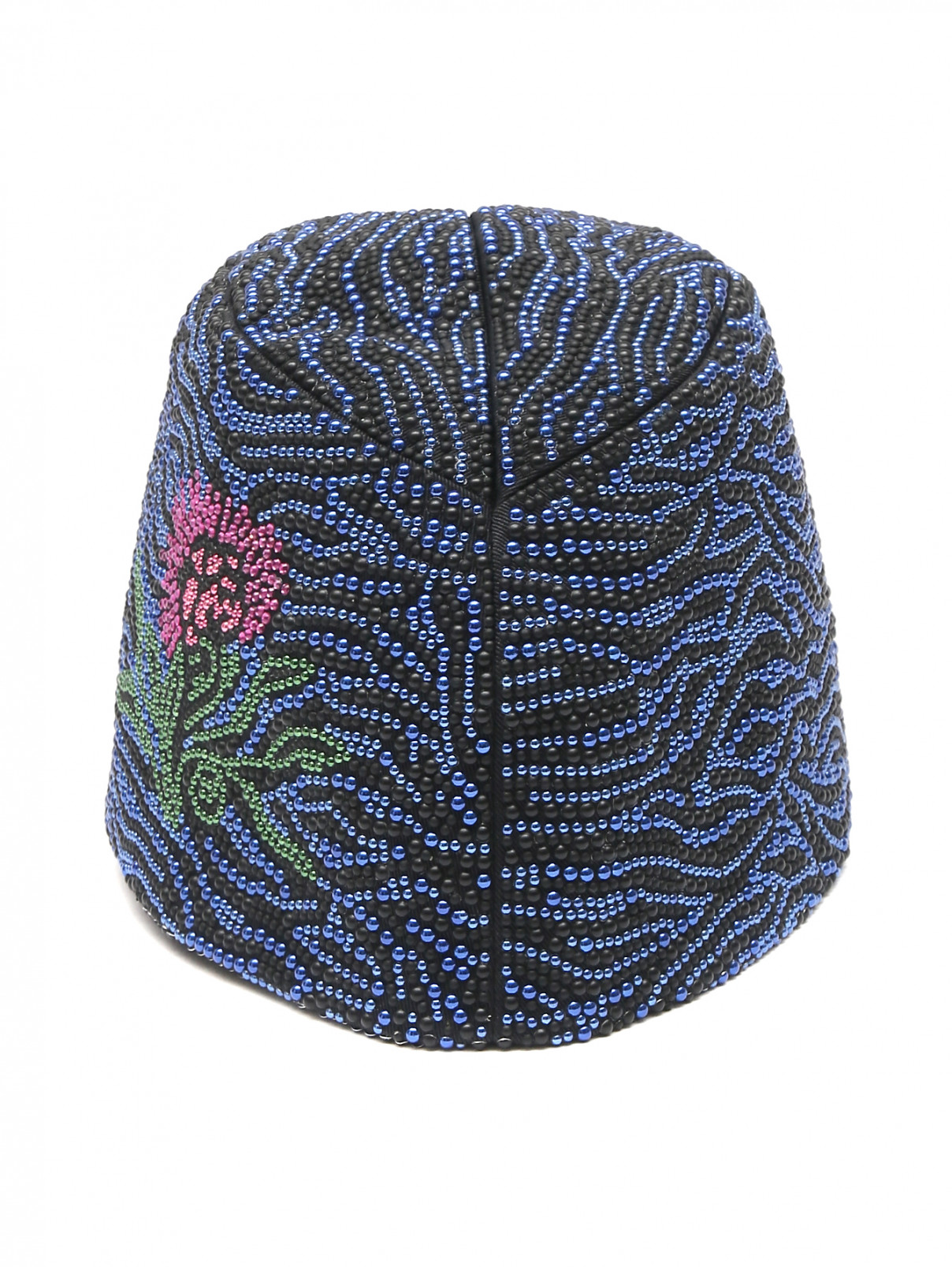 Шляпа декорированная стразами Borsalino  –  Общий вид  – Цвет:  Синий