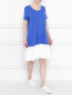 Трикотажное платье с короткими рукавами Persona by Marina Rinaldi  –  МодельОбщийВид