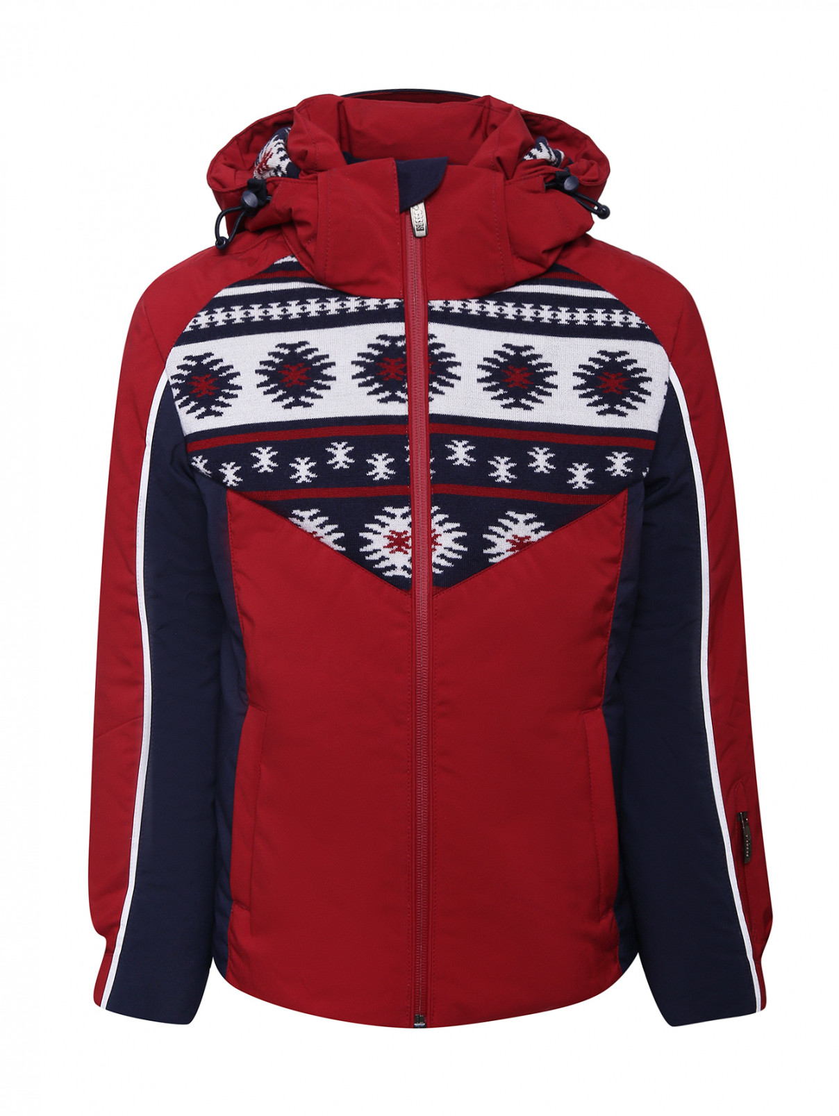 Куртка с трикотажной вставкой BOSCO  –  Общий вид  – Цвет:  Красный