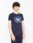 Хлопковая футболка с принтом Billionaire  –  МодельВерхНиз