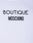 Футболка из хлопка с принтом и кружевом Moschino Boutique  –  Деталь1