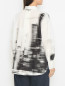 Рубашка из хлопка с узором Marina Rinaldi  –  МодельВерхНиз1