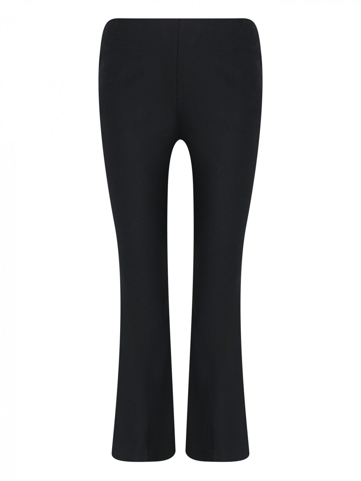 Укороченные брюки прямого кроя Theory  –  Общий вид  – Цвет:  Черный