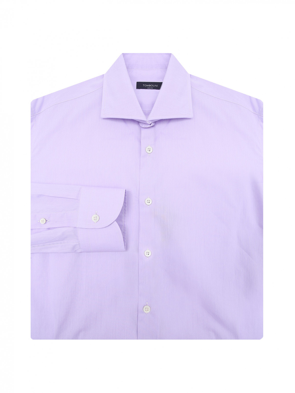 Рубашка из хлопка Tombolini  –  Общий вид  – Цвет:  Фиолетовый