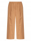 Брюки из хлопка широкого кроя Weekend Max Mara  –  Общий вид
