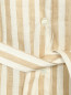 Платье-рубашка из льна с узором "полоска" Voyage by Marina Rinaldi  –  Деталь1