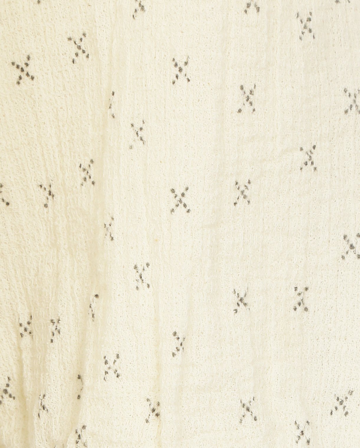 Блуза из хлопка на резинке с узором и рукавами 3/4 Swildens  –  Деталь1  – Цвет:  Белый