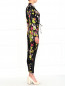 Комбинезон из шелка с цветочным узором Jean Paul Gaultier  –  Модель Верх-Низ2