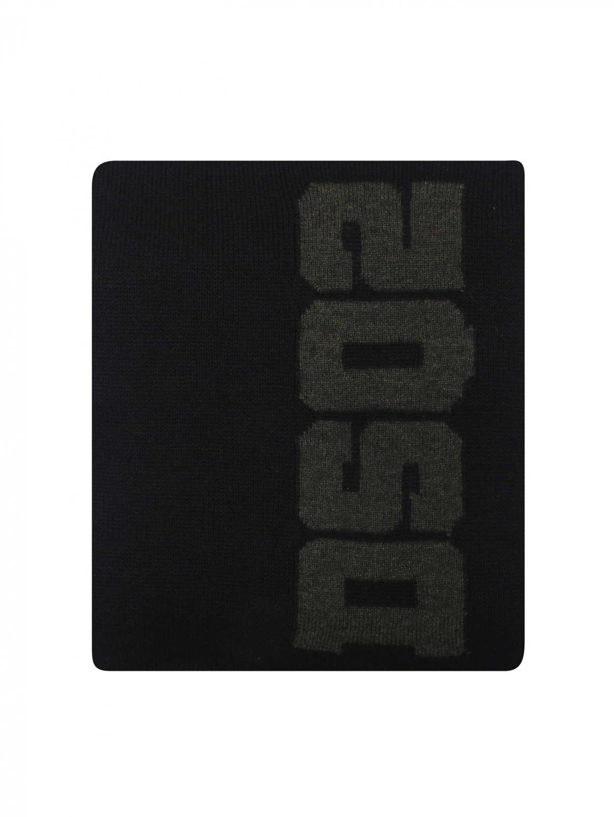 Шарф из шерсти с логотипом Dsquared2  –  Общий вид