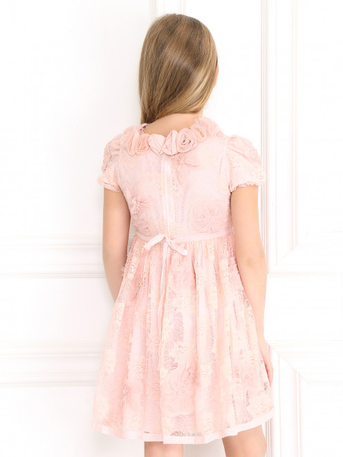 Кружевное платье расшитое цветами - Модель Верх-Низ1