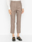 Брюки из шерсти с узором Weekend Max Mara  –  МодельВерхНиз