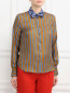 Блуза из шелка с узором "полоска Paul Smith  –  Модель Верх-Низ