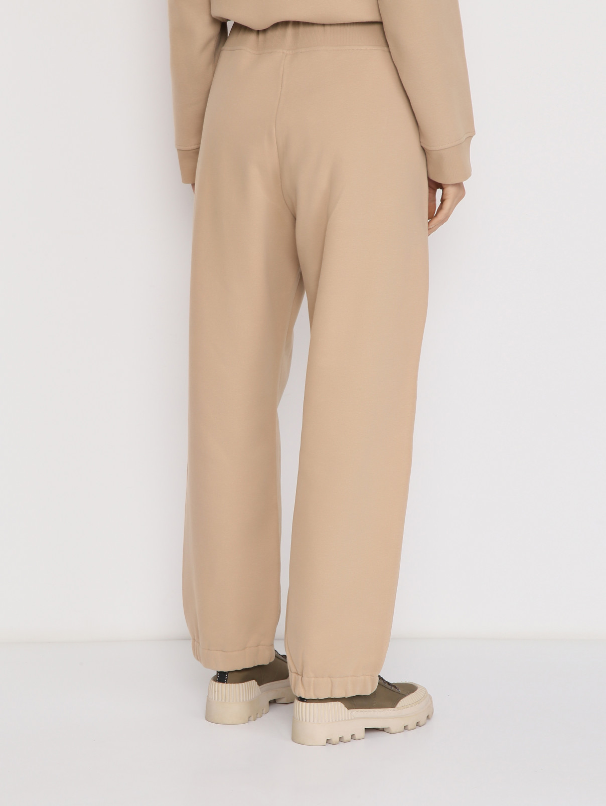 Джоггеры на широкой резинке Weekend Max Mara  –  МодельВерхНиз1  – Цвет:  Бежевый