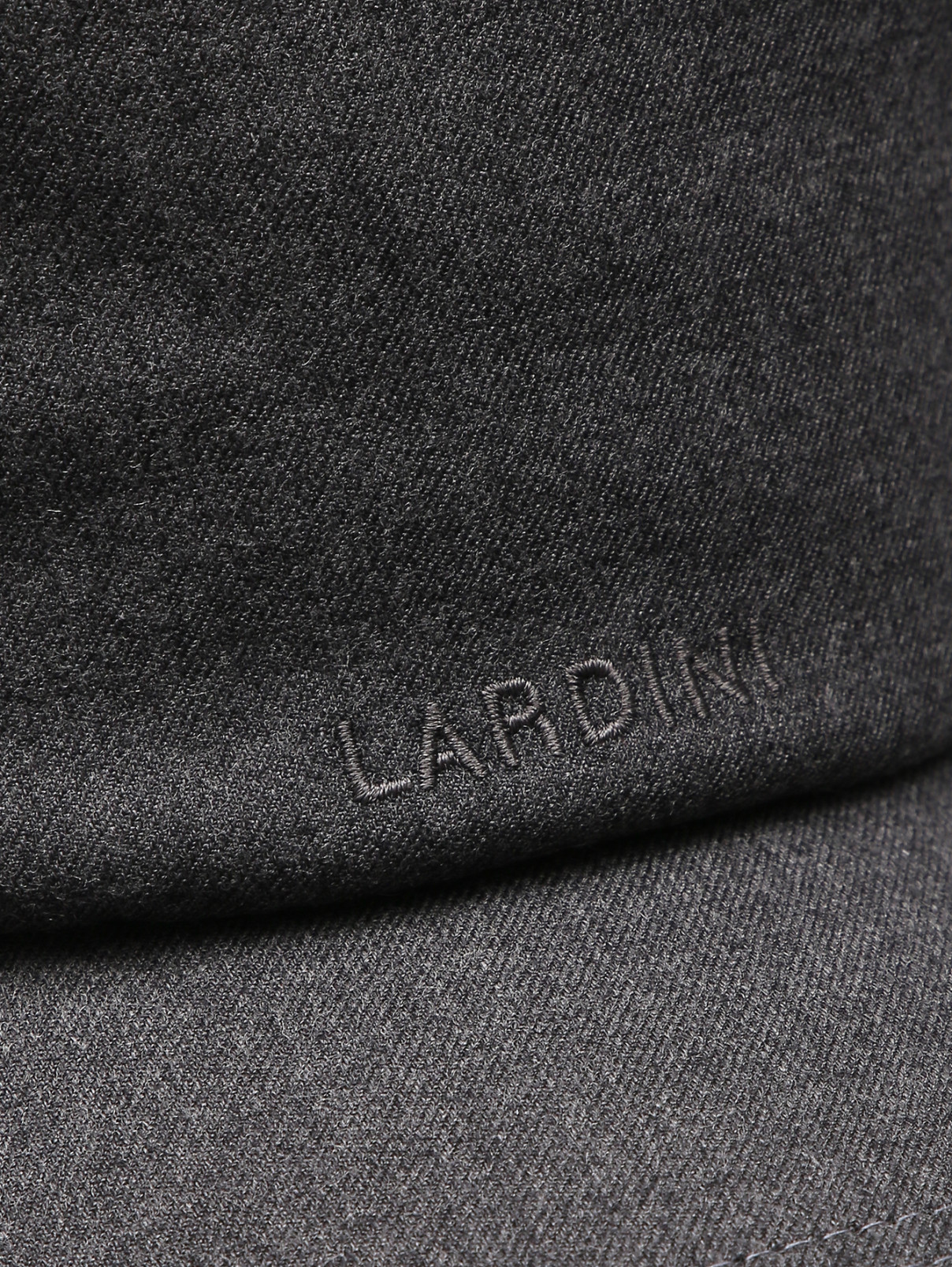 Кепка из шерсти с логотипом LARDINI  –  Деталь  – Цвет:  Серый