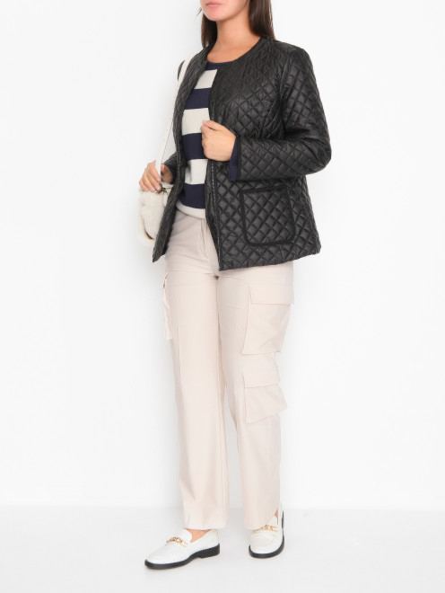 Стеганая куртка с накладными карманами Marina Rinaldi - МодельОбщийВид