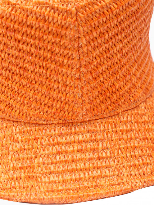 Шляпа плетеная с узкими полями - Деталь