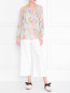 Блуза из вискозы с цветочным узором Weill  –  МодельОбщийВид