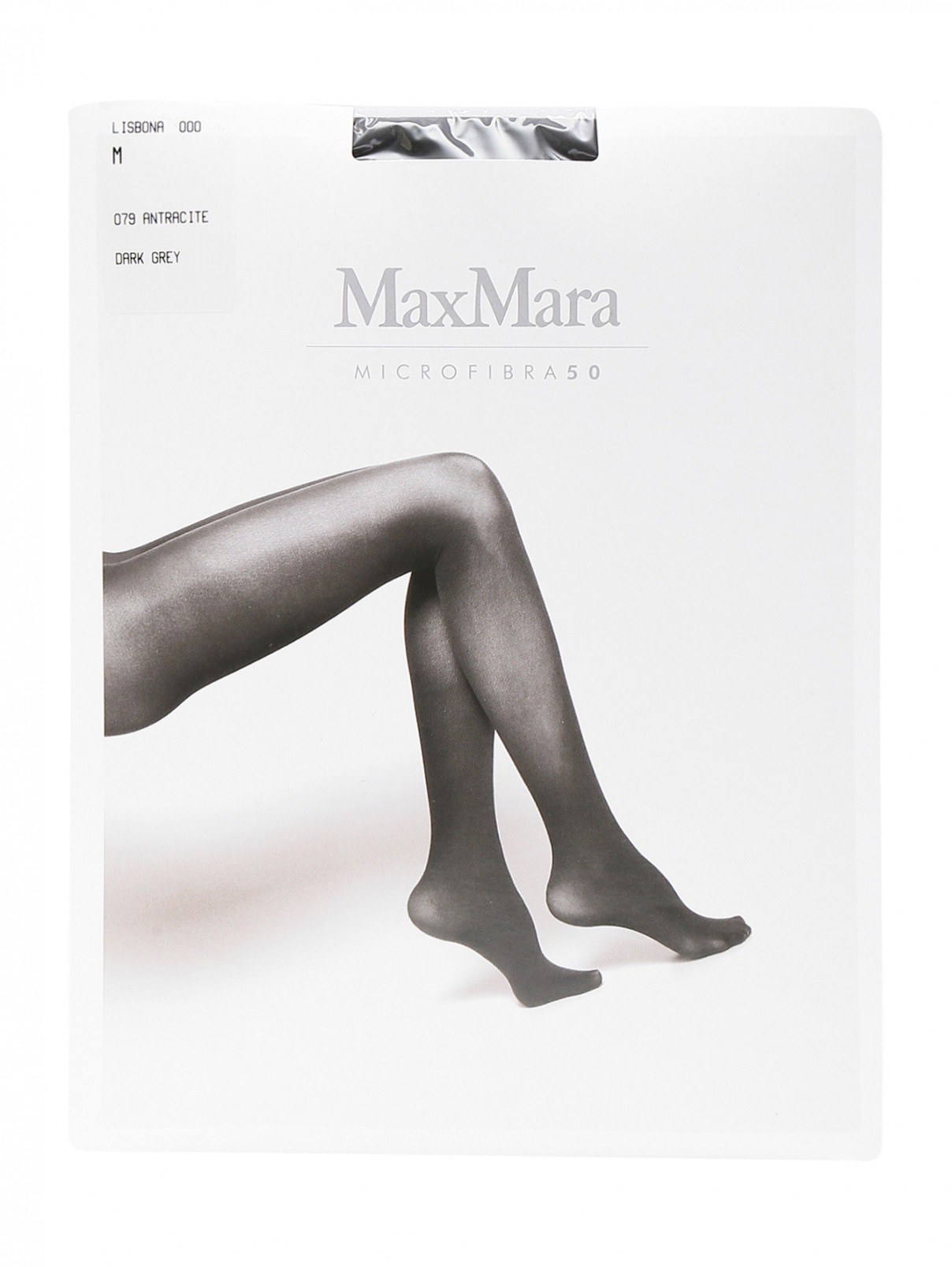 Колготки черные 50 den Max Mara  –  Общий вид  – Цвет:  Черный