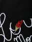 Джемпер из смешанной шерсти с вышивкой и аппликацией Love Moschino  –  Деталь1