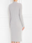 Платье-миди из шерсти фактурной вязки Mo&Co  –  Модель Верх-Низ1