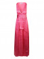 Платье-футляр из хлопка с шелком с растительным узором Moschino Cheap&Chic  –  Общий вид