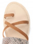 Комбинированные сандалии из кожи с узором Joop  –  Обтравка3