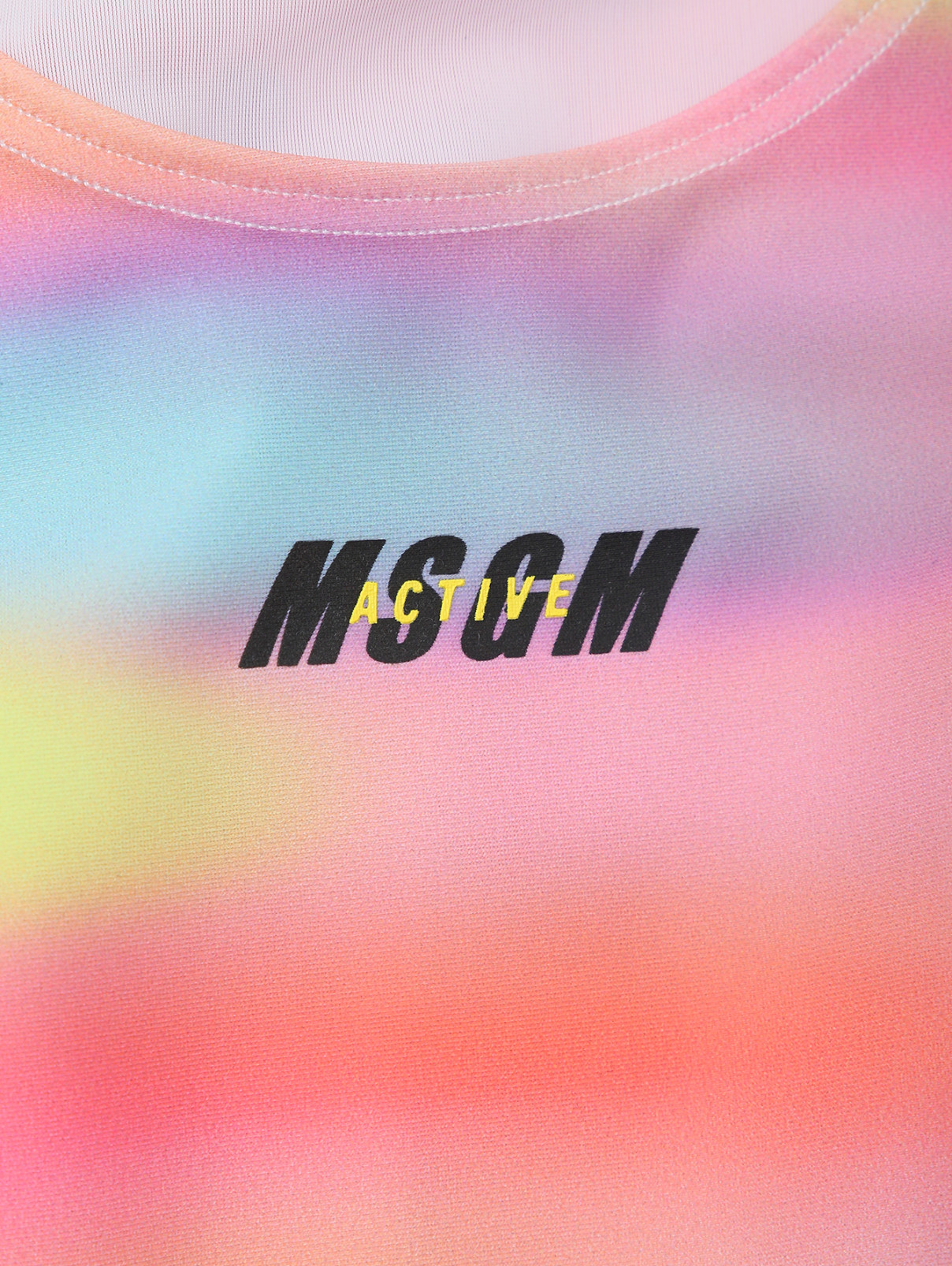 Спортивный топ с принтом MSGM  –  Деталь  – Цвет:  Мультиколор