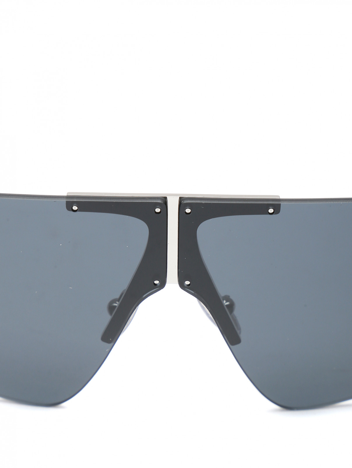 Очки солнцезащитные с металлическими дужками Max Mara  –  Деталь  – Цвет:  Черный