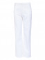 Укороченные брюки из льна и хлопка прямого кроя See by Chloe  –  Общий вид