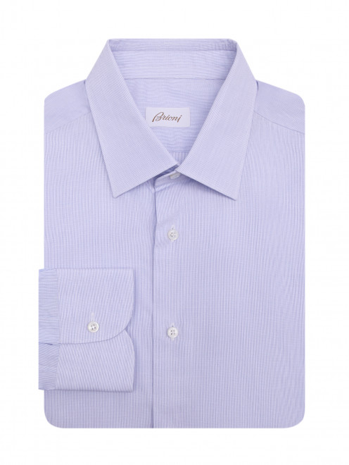 Рубашка из хлопка с узором Brioni - Общий вид