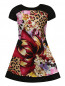 Платье из шелка с анималистичным узором Simonetta  –  Общий вид