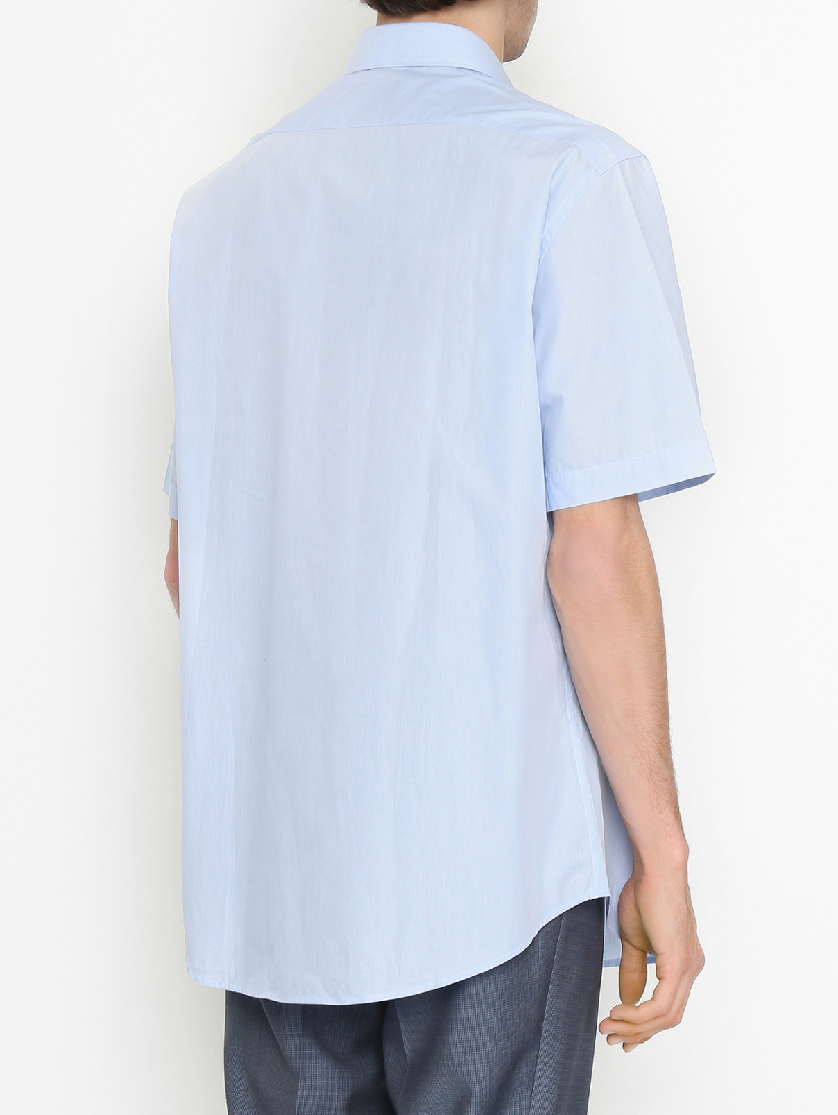 Рубашка из хлопка с карманом Pal Zileri  –  МодельВерхНиз1