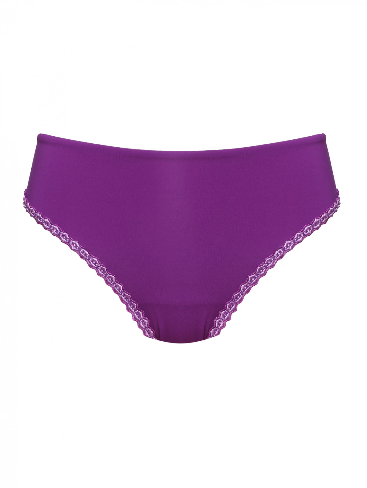 Трусы-слип с вышивкой La Perla  –  Общий вид  – Цвет:  Фиолетовый