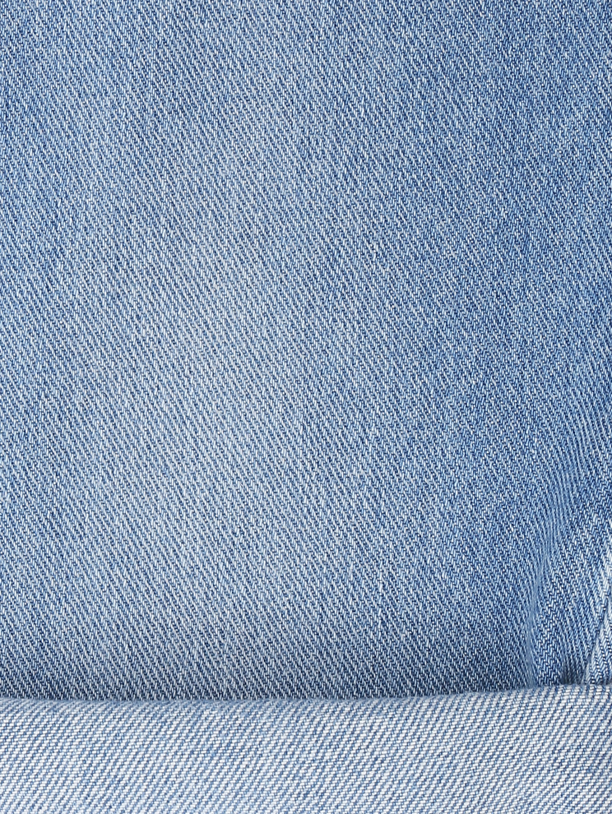 Джинсы прямого кроя с потертостями Max Mara  –  Деталь2  – Цвет:  Синий