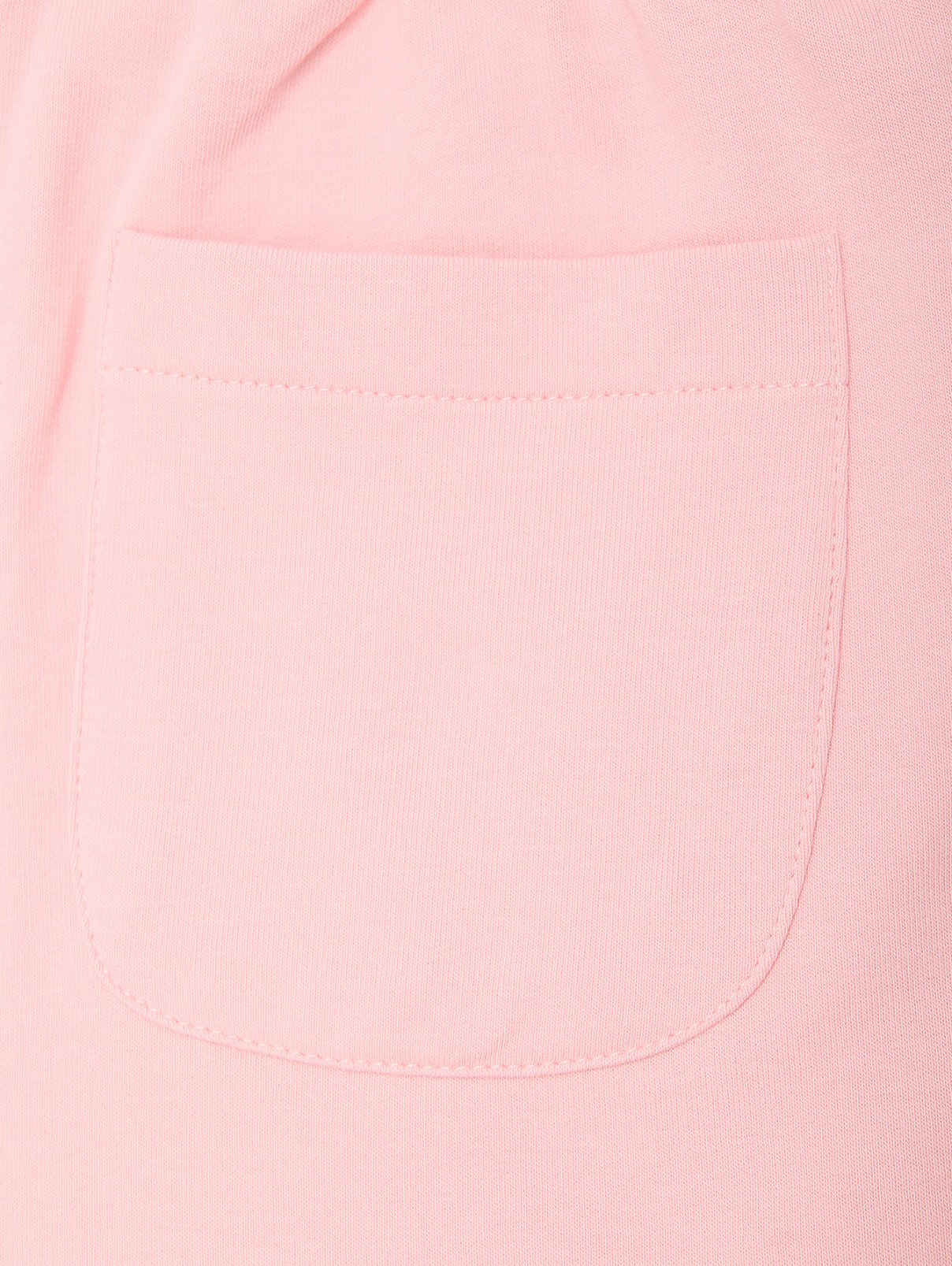Трикотажные брюки с принтом Moschino  –  Деталь1  – Цвет:  Розовый