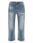 Укороченные джинсы с потертостями Diesel  –  Общий вид