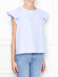 Блуза из хлопка с узором "полоска" Stella Jean  –  МодельВерхНиз