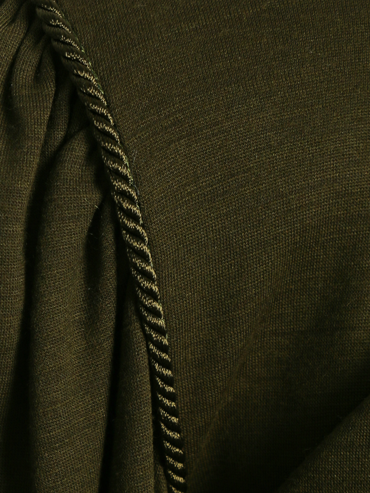 Блуза из шерсти с подплечниками Alberta Ferretti  –  Общий вид  – Цвет:  Зеленый
