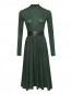 Платье из вискозы, шерсти и кашемира с поясом Max&Co  –  Общий вид