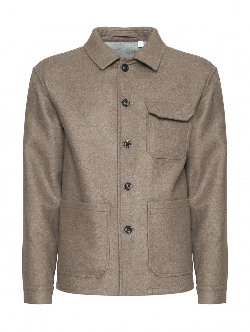 Пиджак-рубашка из шерсти и кашемира - Общий вид