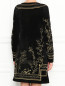 Платье-мини свободного кроя с декоративной вышивкой Alberta Ferretti  –  МодельВерхНиз1
