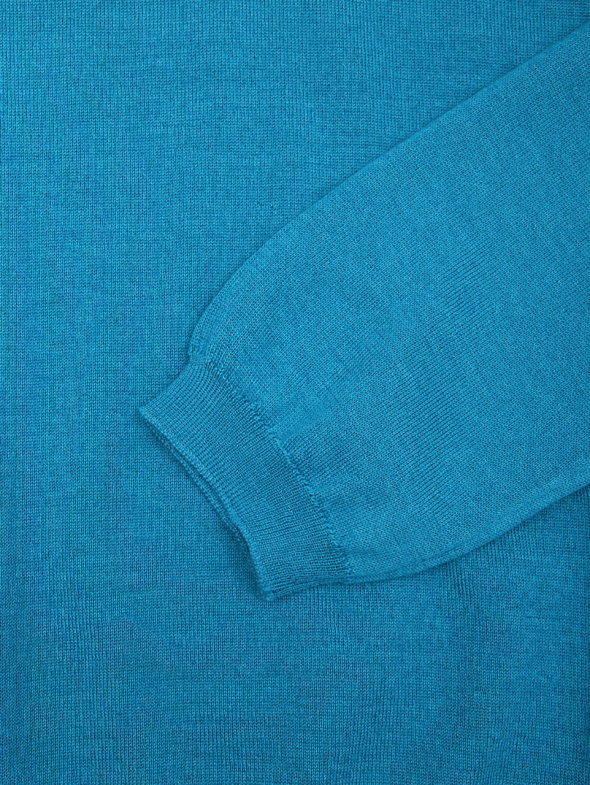 Джемпер с V-образым вырезом из кашемира и шелка Malo  –  Деталь1  – Цвет:  Синий
