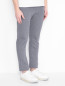 Трикотажные брюки из хлопка на резинке с карманами Frankie Morello  –  МодельВерхНиз