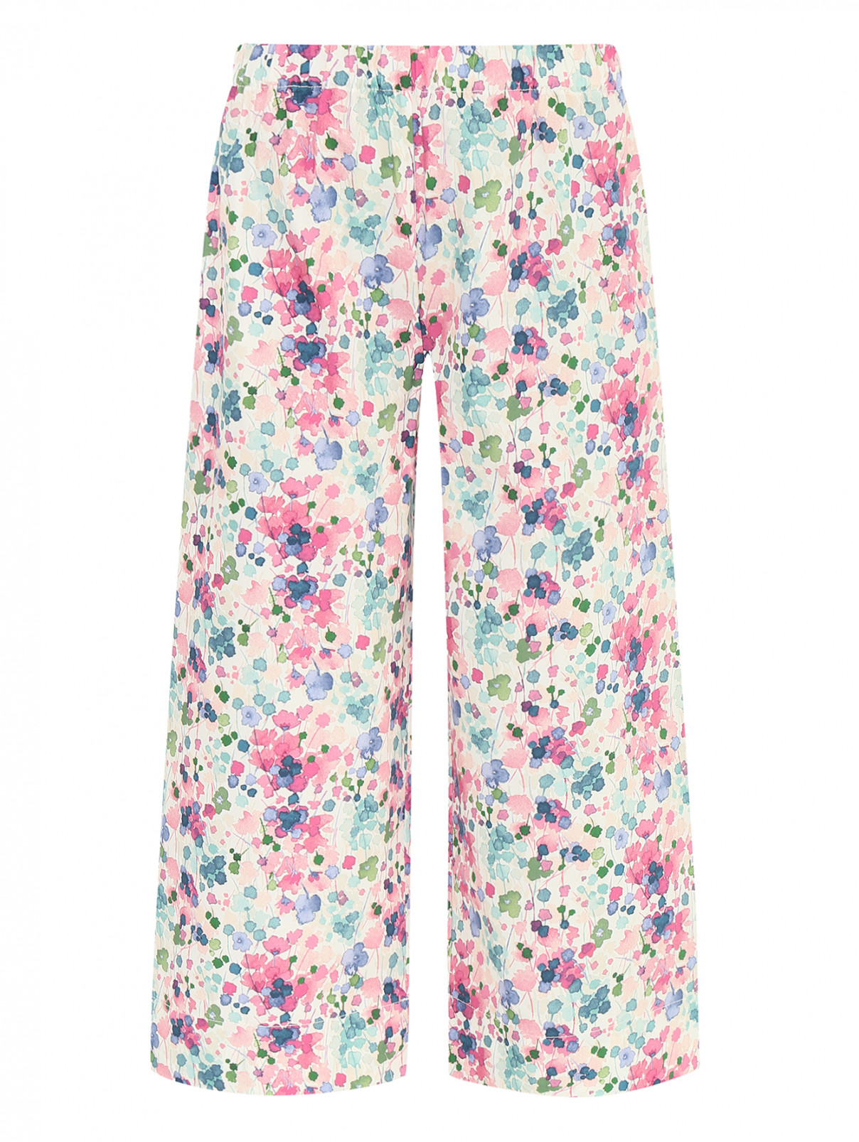 Широкие брюки на резинке Il Gufo  –  Общий вид  – Цвет:  Узор