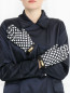 Перчатки из кашемира с узором "горох" Moschino Boutique  –  Модель Общий вид
